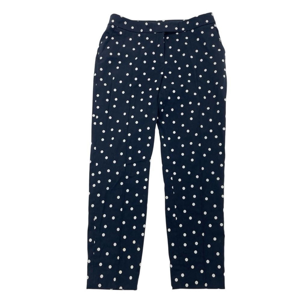 Akris Punto Cropped Pants 6 Navy/White